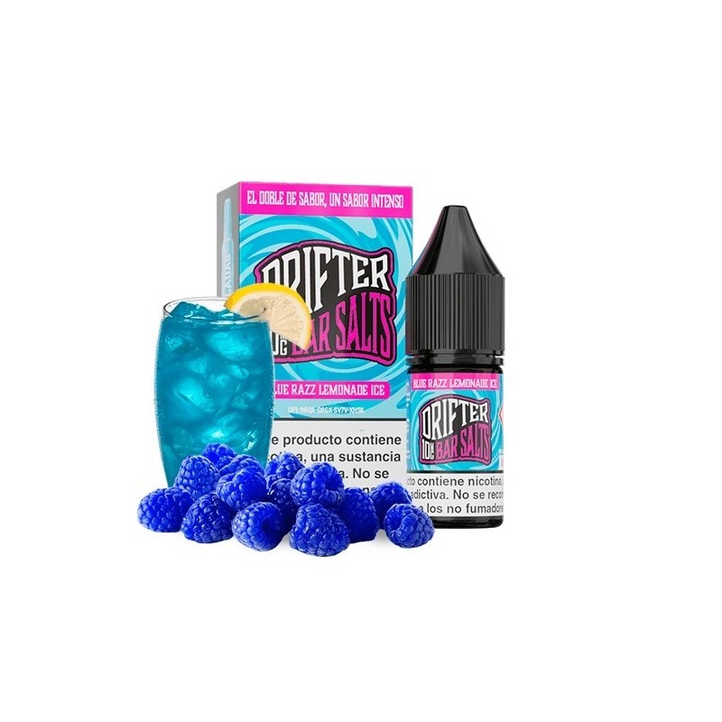 Liquid Drifter Bar Salts 10ml - Blue Razz Lemonade Ice 20mg | Eliq Vapoteur