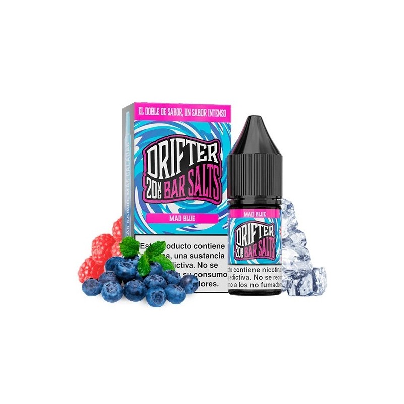 Liquid Drifter Bar Salts 10ml - Mad Blue 20mg | Eliq Vapoteur
