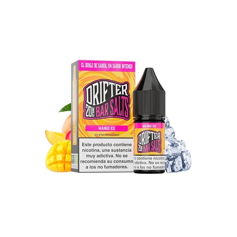 Liquid Drifter Bar Salts 10ml - Mango Ice 20mg | Eliq Vapoteur