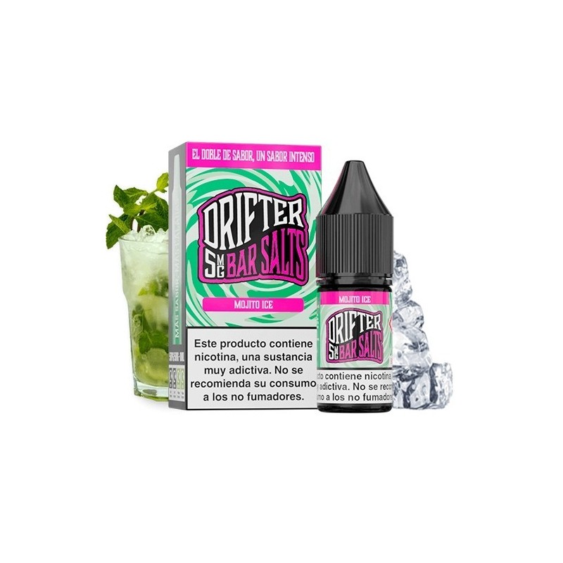 Liquid Drifter Bar Salts 10ml - Mojito Ice 20mg | Eliq Vapoteur