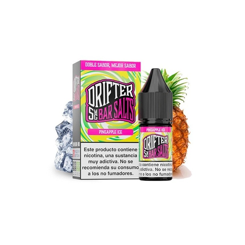 Liquid Drifter Bar Salts 10ml - Pineapple Ice 20mg | Eliq Vapoteur