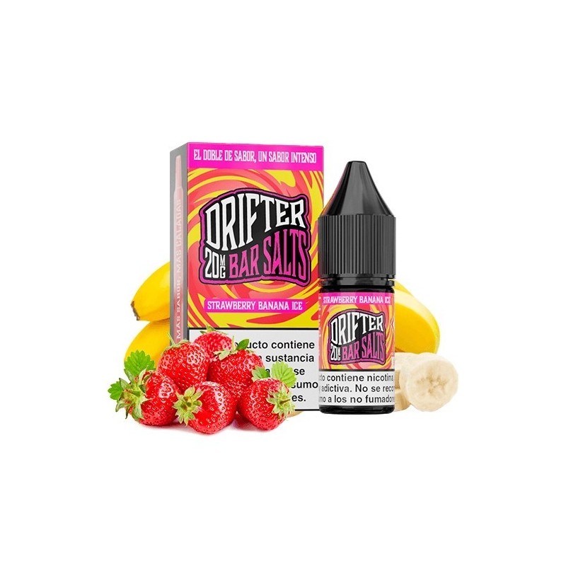 Liquid Drifter Bar Salts 10ml - Fraise Banane 20mg | Eliq Vapoteur