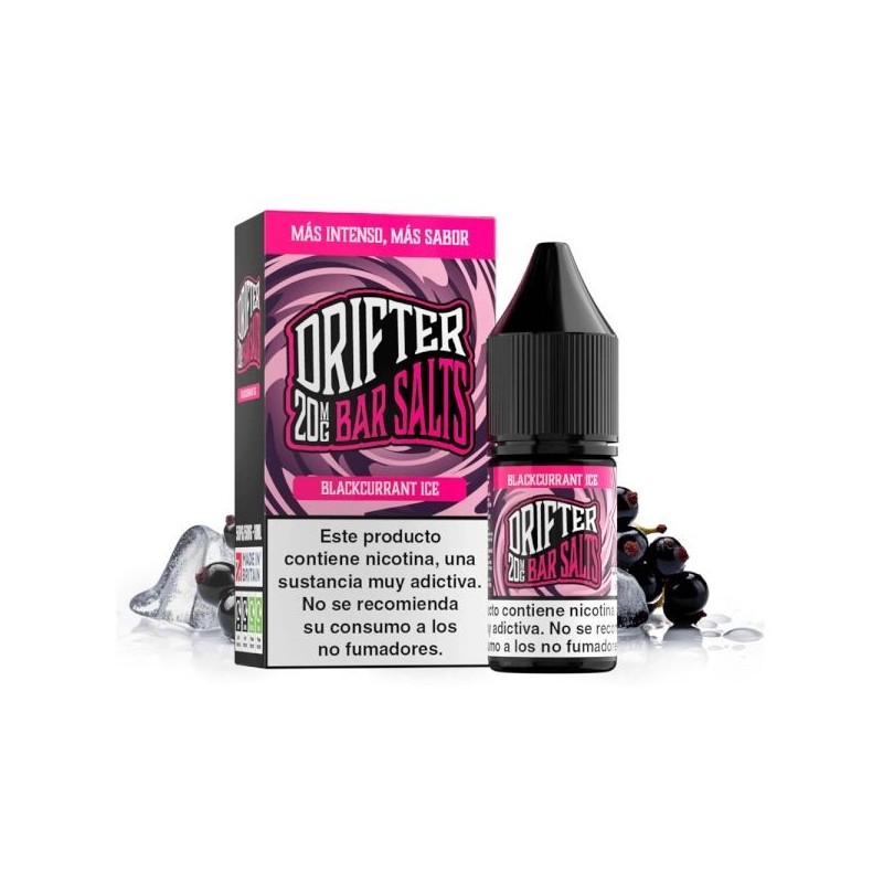 Liquid Drifter Bar Salts 10ml - Blackcurrant Ice 20mg | Eliq Vapoteur