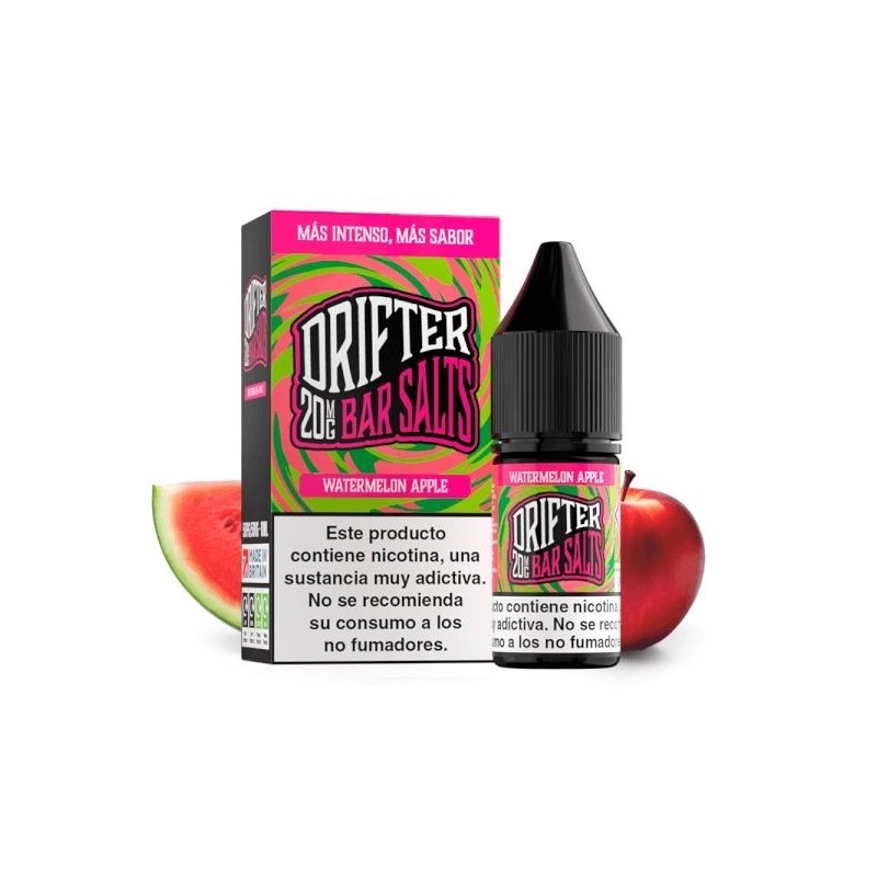 Liquid Drifter Bar Salts 10ml - Watermelon Apple 20mg | Eliq Vapoteur