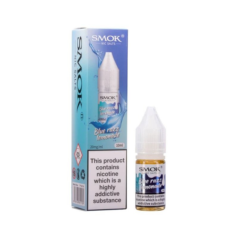 Liquid Smok Nic Salts 10ml - Blue Razz Lemonade 20mg | Eliq Vapoteur