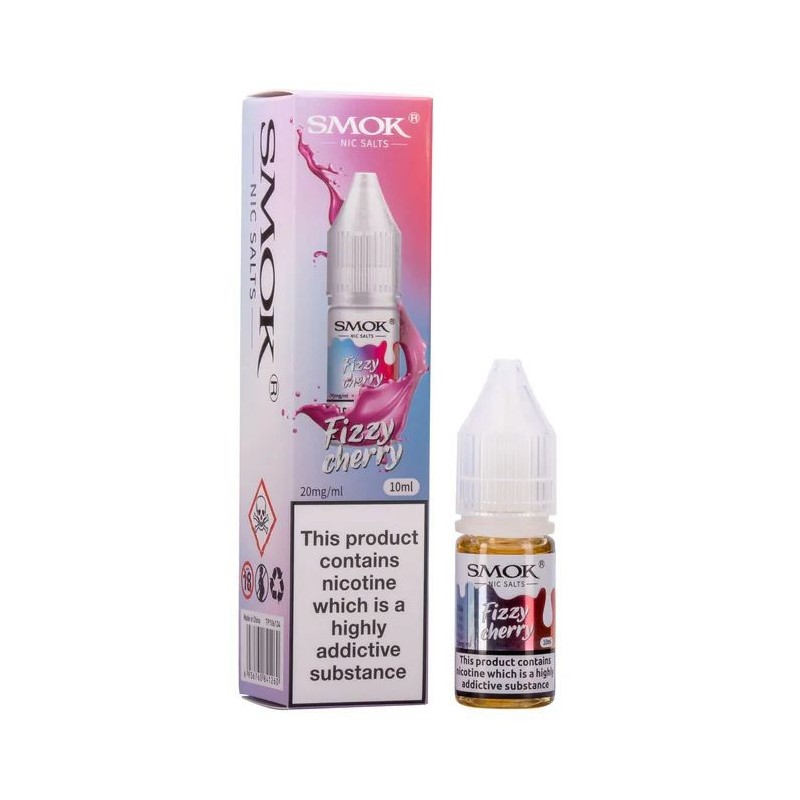 Liquid Smok Nic Salts 10ml - Fizzy Cherry 20mg | Eliq Vapoteur