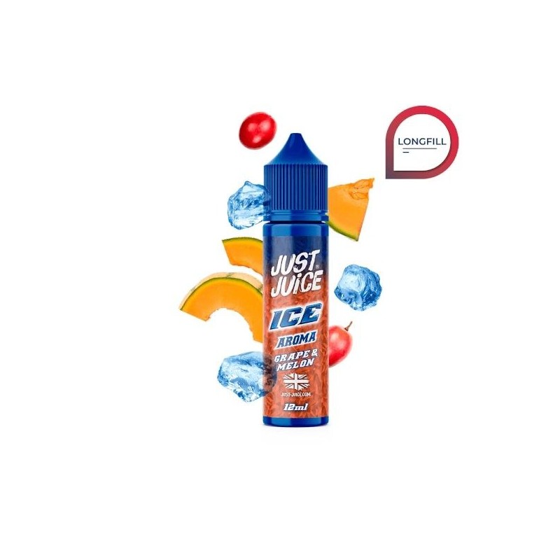Longfill Just Juice Ice 12/60ml - Grape Melon | Eliq Vapoteur