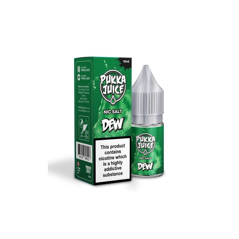 Liquid Pukka Juice Salt 10ml - Dew 10mg | Eliq Vapoteur