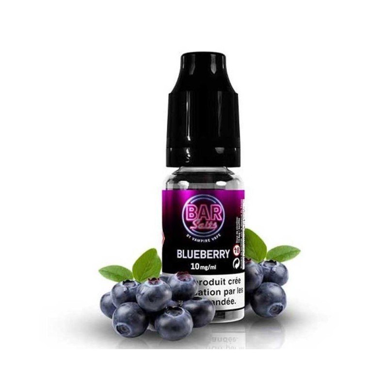 Liquid Vampire Vape Bar Salts 10ml - Blueberry 10mg | Eliq Vapoteur
