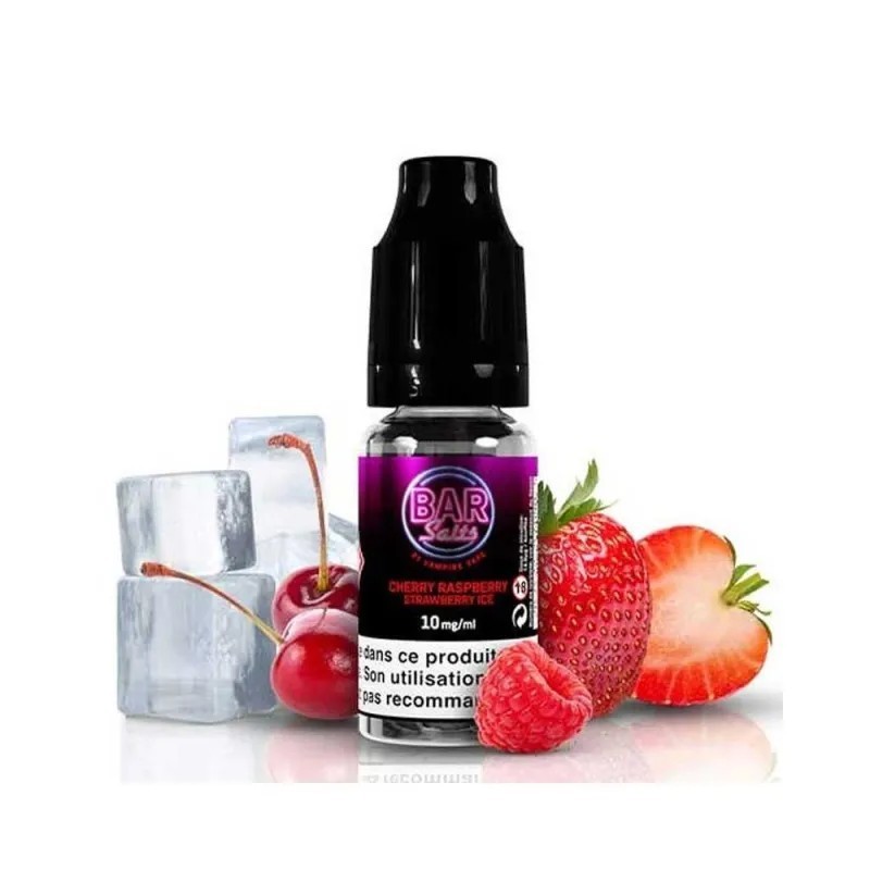 Liquid Vampire Vape Bar Salts 10ml - Cherry Raspberry Strawberry Ice 20mg | Eliq Vapoteur