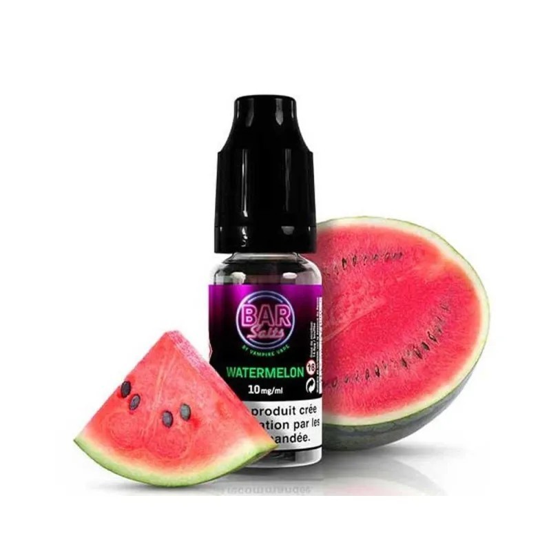 Liquid Vampire Vape Bar Salts 10ml - Watermelon 20mg | Eliq Vapoteur