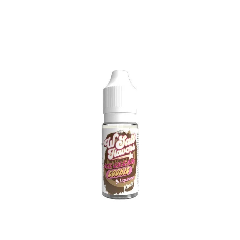 Liquid Wsalt Flavour 10ml - Ice Cream Cookie 10mg | Eliq Vapoteur