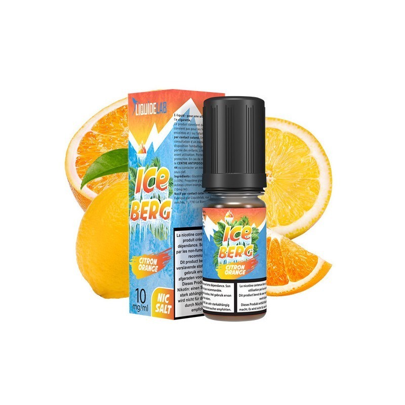 Liquid Iceberg O'J Lab 10ml - Citron Orange 20mg | Eliq Vapoteur