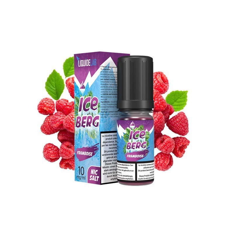 Liquid Iceberg O'J Lab 10ml - Framboise 20mg | Eliq Vapoteur