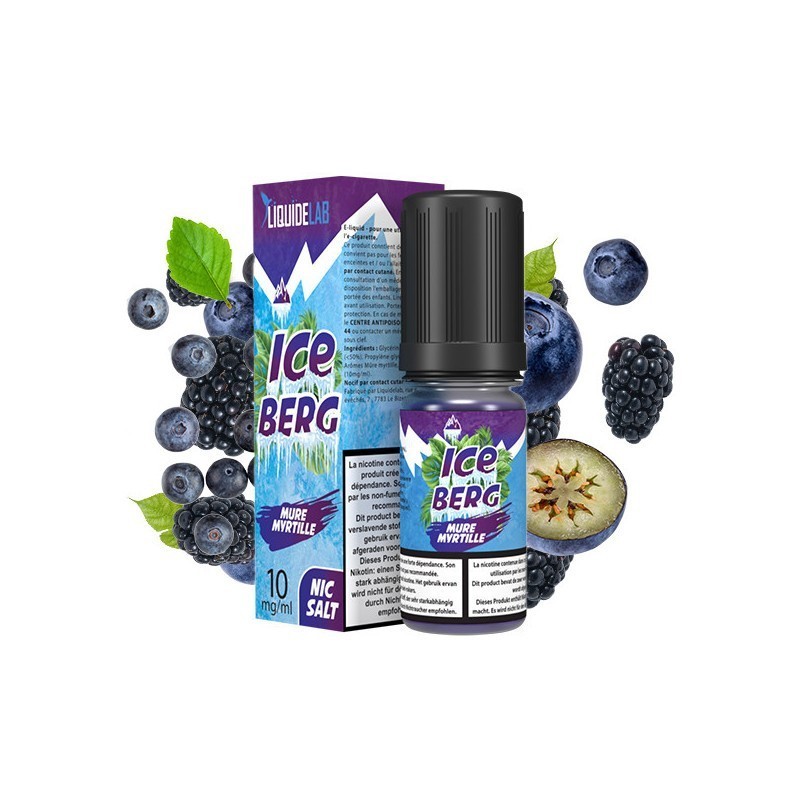 Liquid Iceberg O'J Lab 10ml - Mûre Myrtille 20mg | Eliq Vapoteur