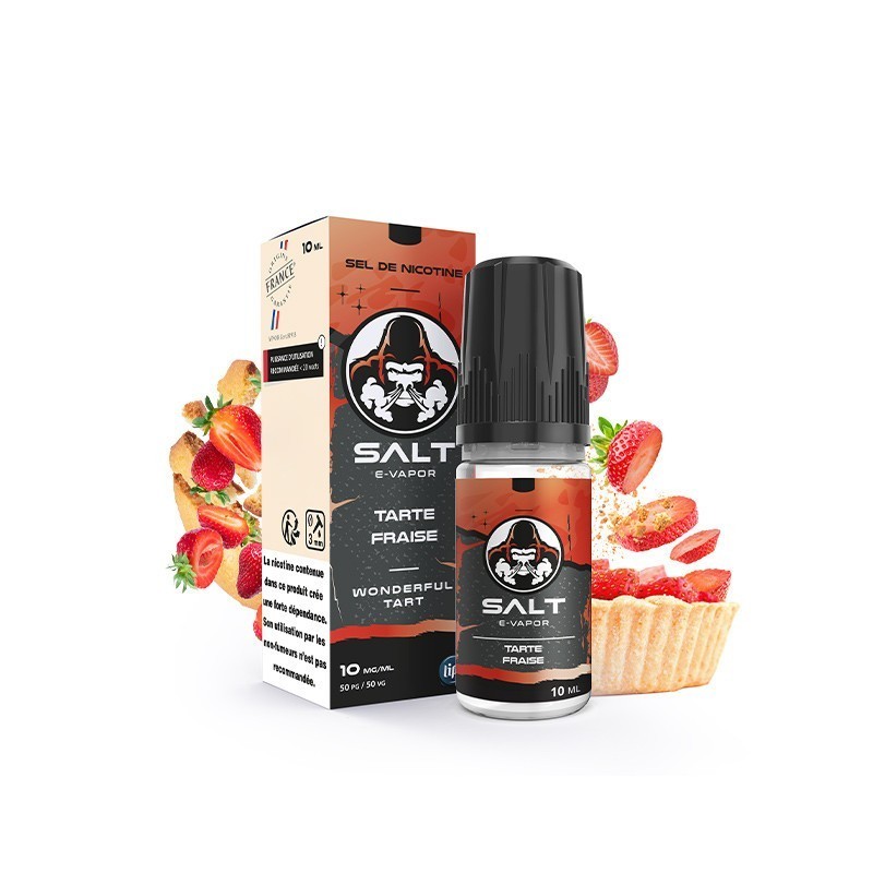 E-Vapor Salt E-liquid 10ml - Tart Strawberry 20mg | EliqVapoteur