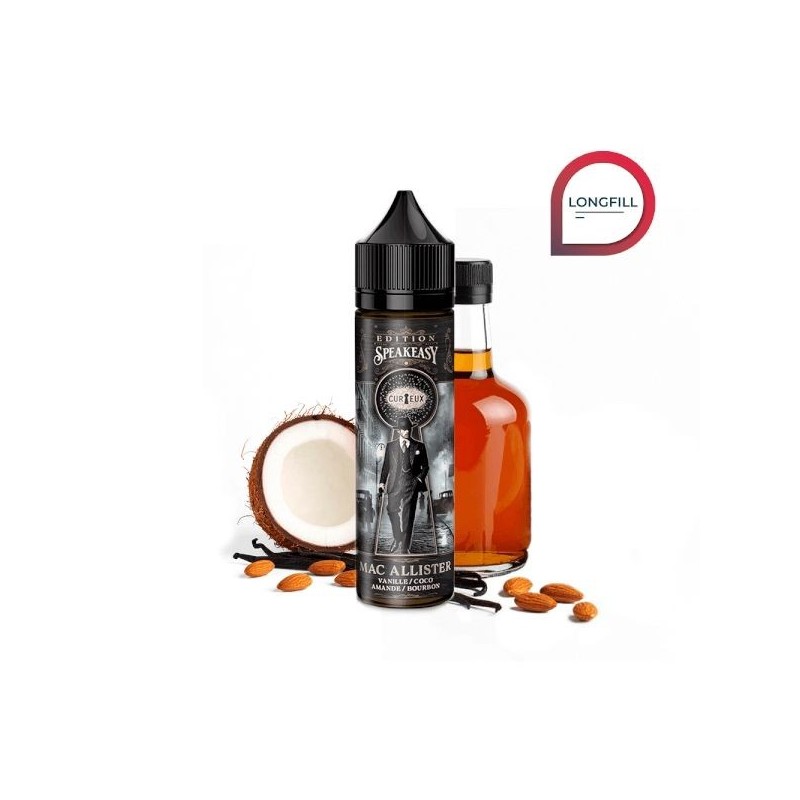Longfill Curieux Speakeasy 15/60ml - Mac Allister | Eliq Vapoteur