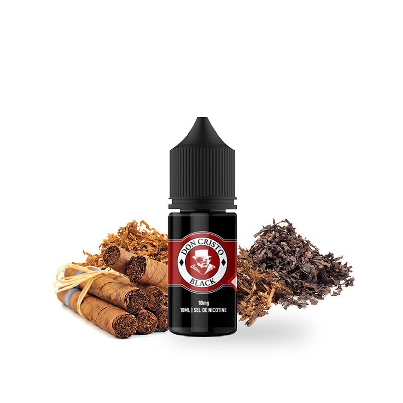 Liquid Don Cristo Salt 10ml - Black 20mg | Eliq Vapoteur