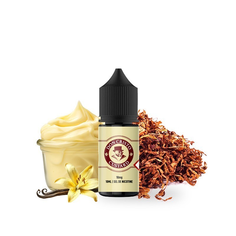 Liquid Don Cristo Salt 10ml - Custard 20mg | Eliq Vapoteur