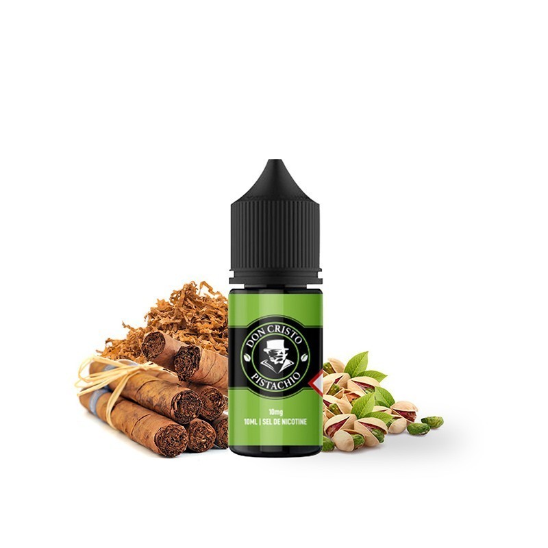 Liquid Don Cristo Sel 10ml - Pistache 20mg | Eliq Vapoteur