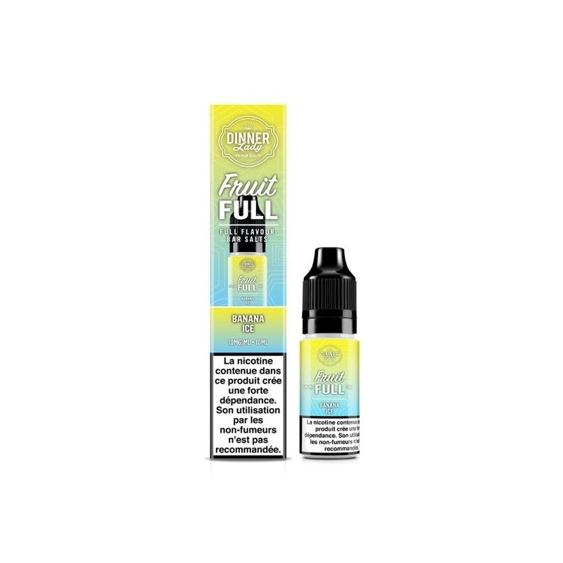 Liquid Dinner Lady Fruit Full Salt 10ml - Banane Glacée 20mg | Eliq Vapoteur