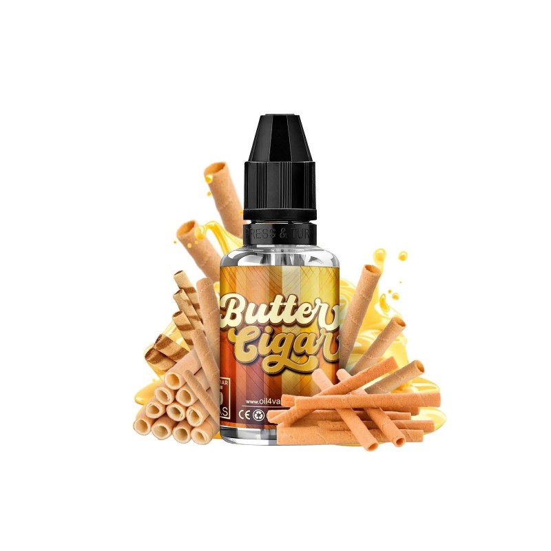 Longfill Oil4vap (Pack) 8/30ml - Butter Cigar | Eliq Vapoteur