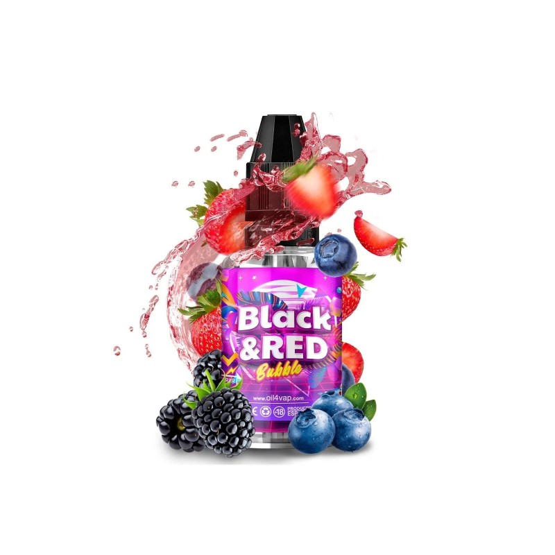 Longfill Oil4vap (Pack) 8/30ml - Black & Red Bubble | EliqVapoteur
