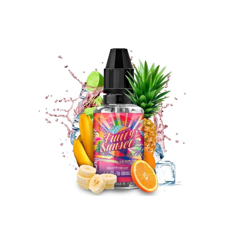 Longfill Oil4vap (Pack) 8/30ml - Fruity Sunset | Eliq Vapoteur