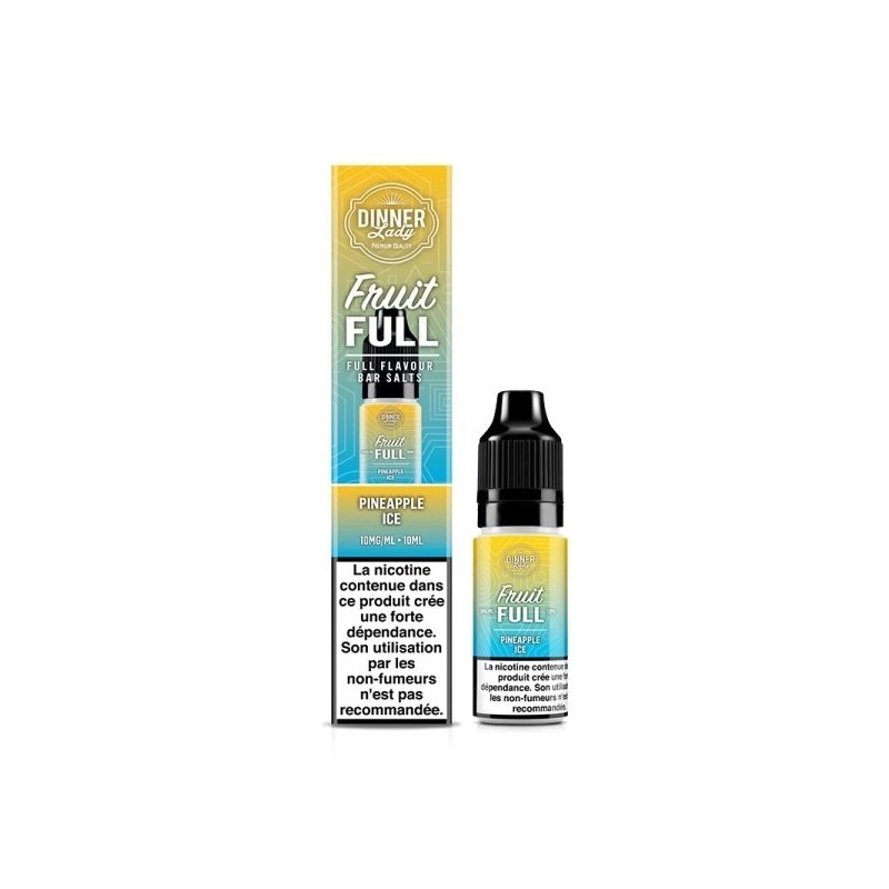 Liquid Dinner Lady Fruit Full Salt 10ml - Ananas Glacé 20mg | Eliq Vapoteur