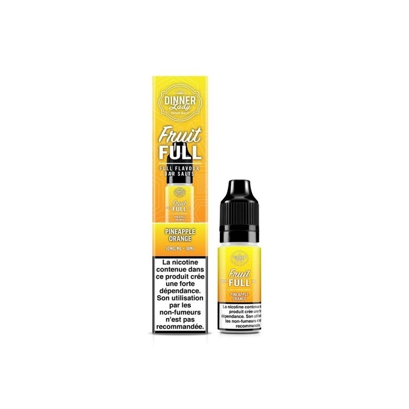 Liquid Dinner Lady Fruit Full Salt 10ml - Ananas Orange 20mg | Eliq Vapoteur