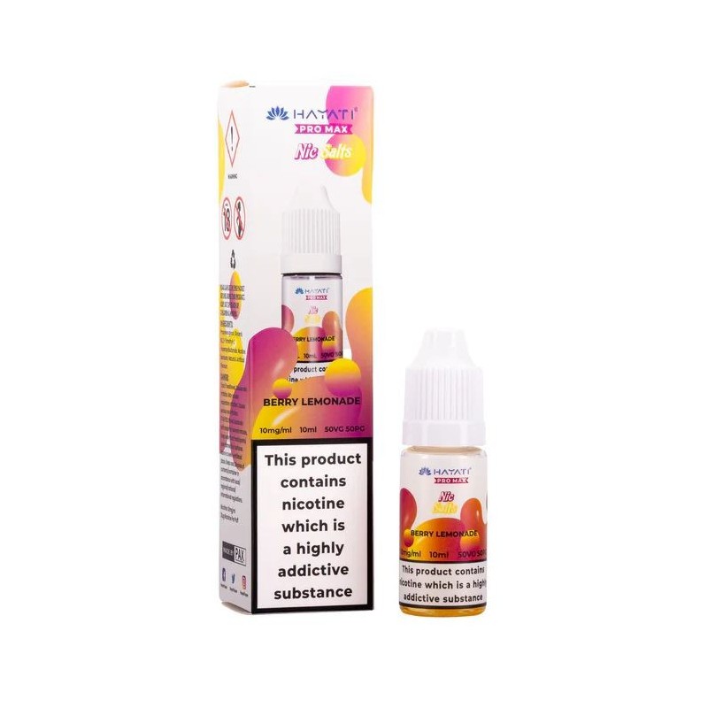 Liquid Hayati Pro Max Nic Salts 10ml - Berry Lemonade 20mg | Eliq Vapoteur