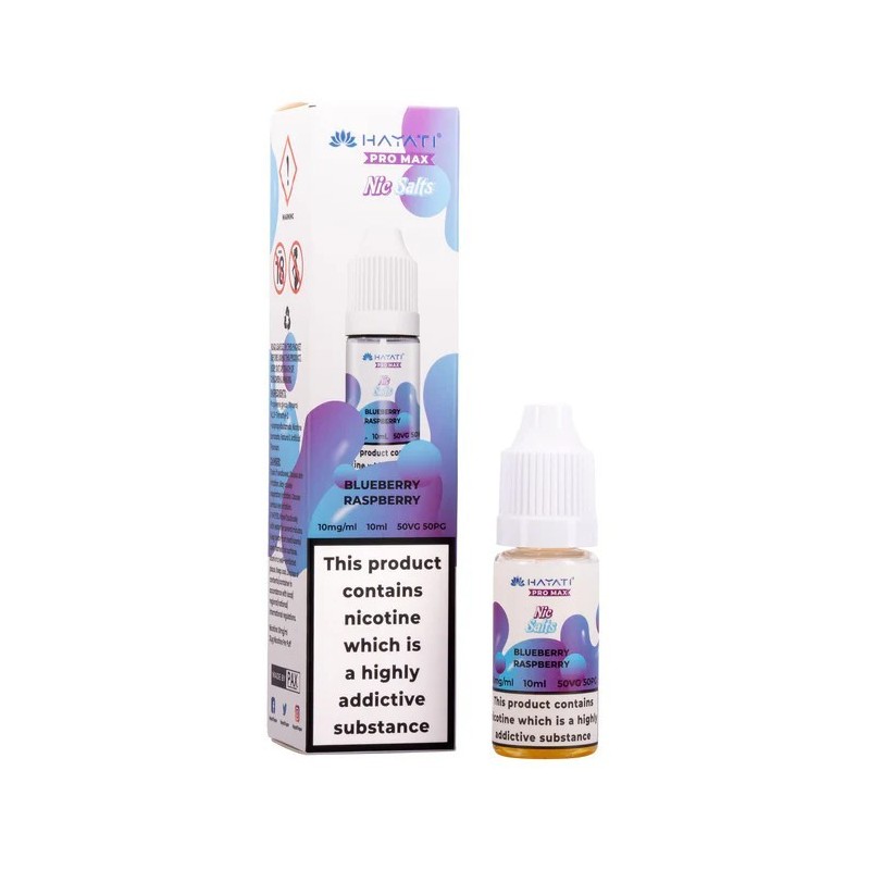 Liquid Hayati Pro Max Nic Salts 10ml - Myrtille Framboise 20mg | Eliq Vapoteur