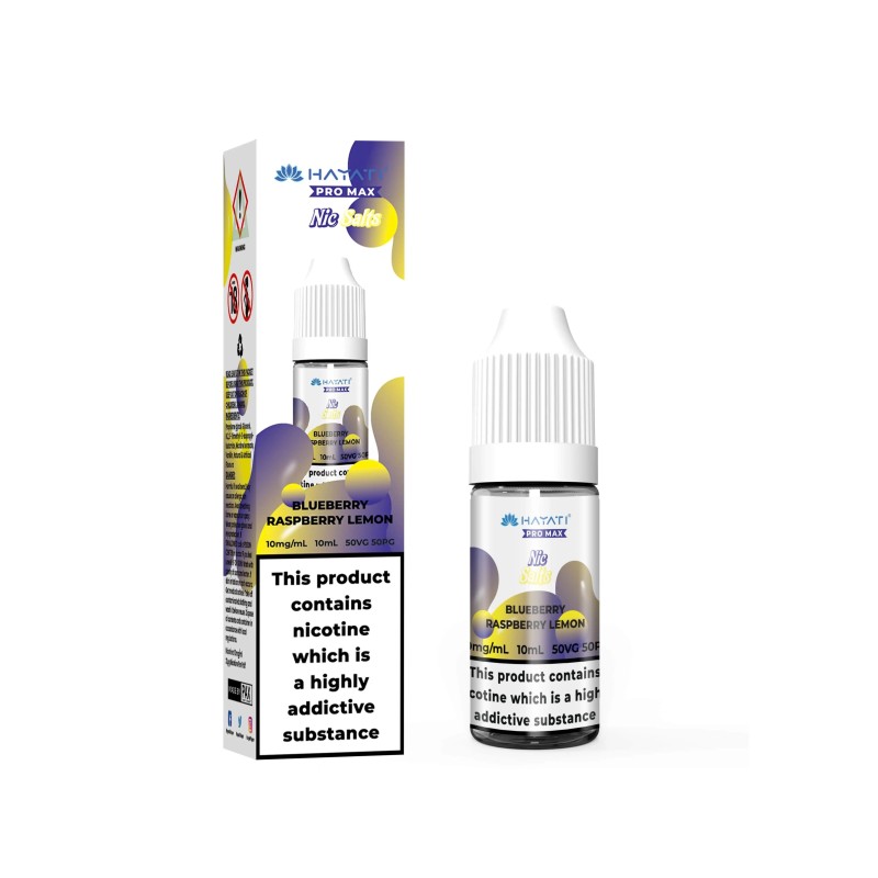 Liquid Hayati Pro Max Nic Salts 10ml - Myrtille Framboise Citron 20mg | Eliq Vapoteur