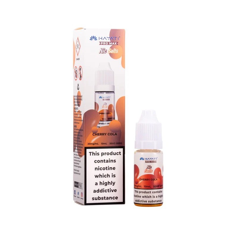 Liquid Hayati Pro Max Nic Salts 10ml - Cerise Cola 20mg | Eliq Vapoteur