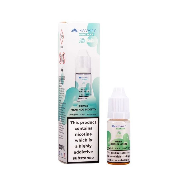 Liquid Hayati Pro Max Nic Salts 10ml - Mojito Menthol Frais 20mg | Eliq Vapoteur