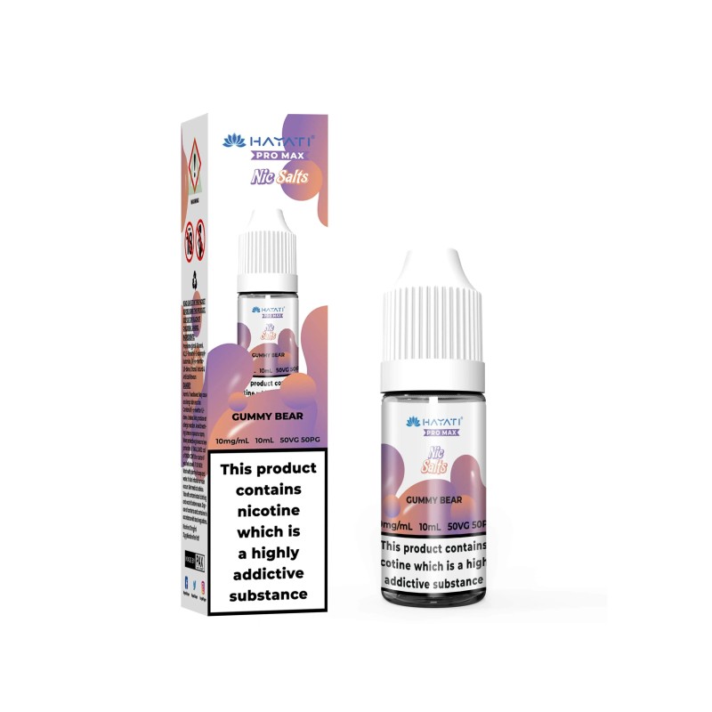 Liquid Hayati Pro Max Nic Salts 10ml - Gummy Bear 20mg | Eliq Vapoteur