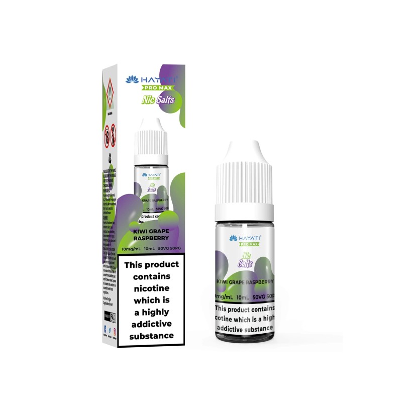 Liquid Hayati Pro Max Nic Salts 10ml - Kiwi Raisin Framboise 20mg | Eliq Vapoteur