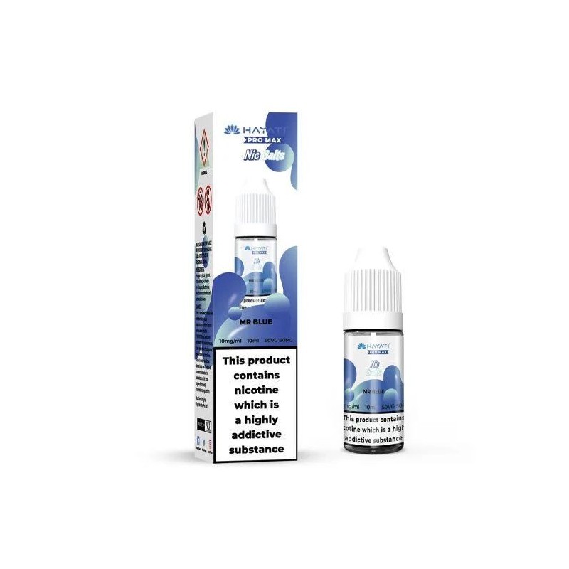 Liquid Hayati Pro Max Nic Salts 10ml - Mr Blue 20mg | Eliq Vapoteur