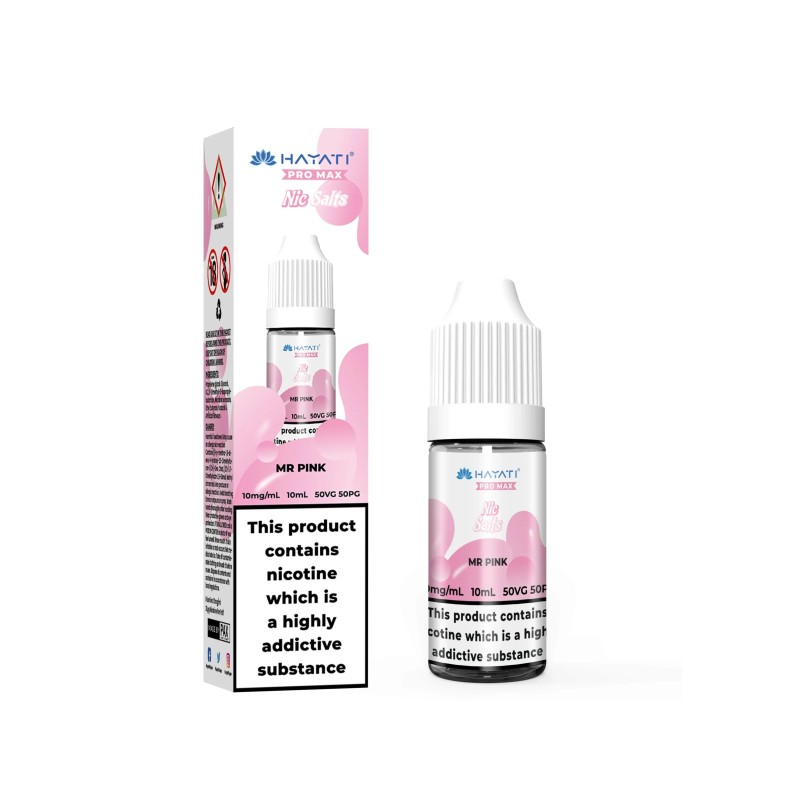 Liquid Hayati Pro Max Nic Salts 10ml - Mr Pink 20mg | Eliq Vapoteur