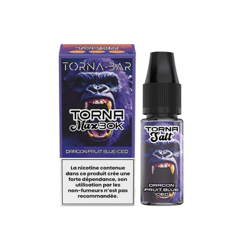Liquid Torna-Bar Salt 10ml - Dragon Fruit Blue Iced 20mg | Eliq Vapoteur