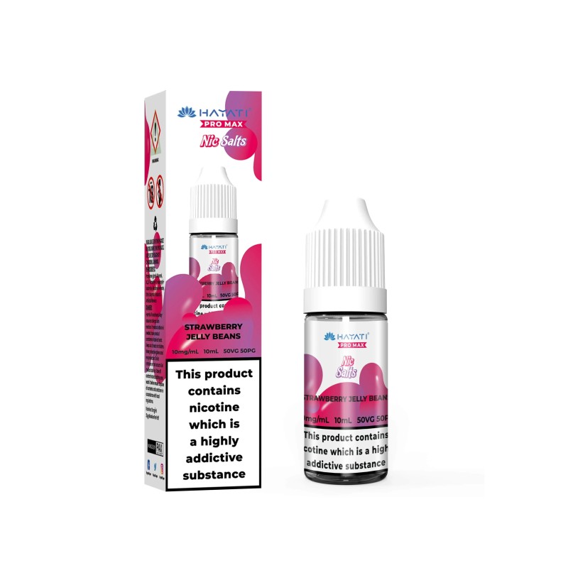 Liquid Hayati Pro Max Nic Salts 10ml - Bonbons à la gelée de fraise 20mg | Eliq Vapoteur
