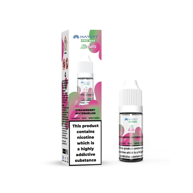 Liquid Hayati Pro Max Nic Salts 10ml - Fraise Pastèque 20mg | Eliq Vapoteur