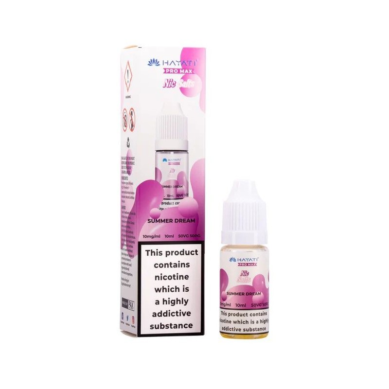 Liquid Hayati Pro Max Nic Salts 10ml - Summer Dream 20mg | Eliq Vapoteur