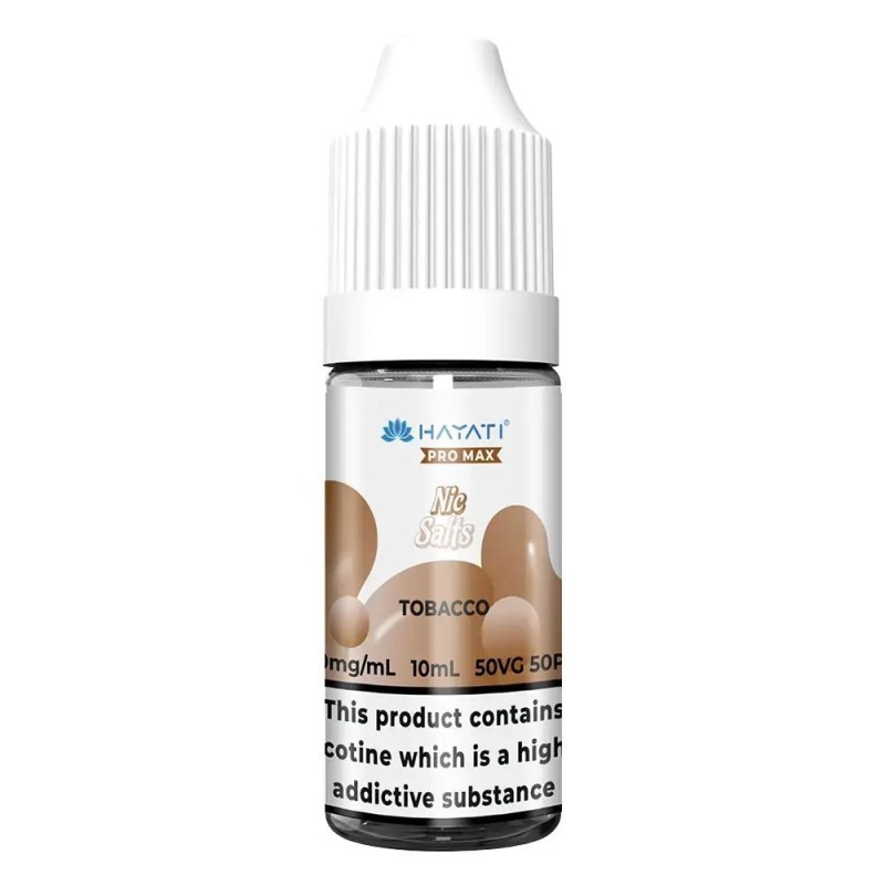 Liquid Hayati Pro Max Nic Salts 10ml - Tabac 20mg | Eliq Vapoteur