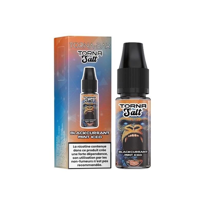 Torna-Bar Salt E-liquid 10ml - Blackcurrant Mint Iced 20mg | EliqVapoteur