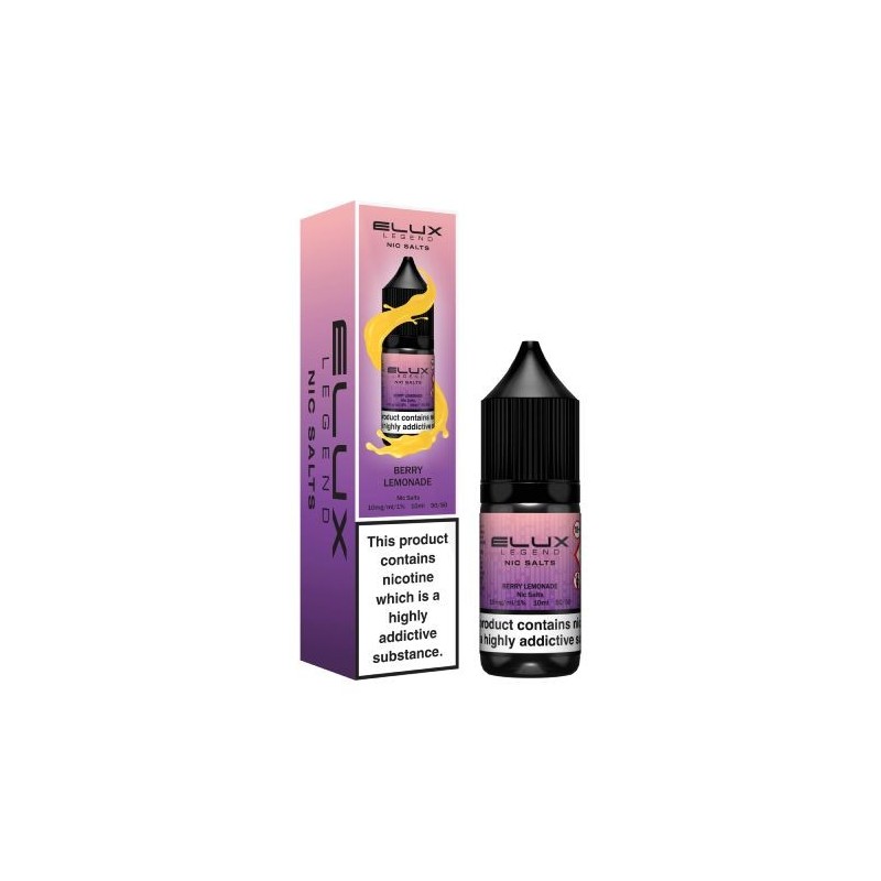 Liquid Elux Legend Nic Salts 10ml - Berry Lemonade 20mg | Eliq Vapoteur