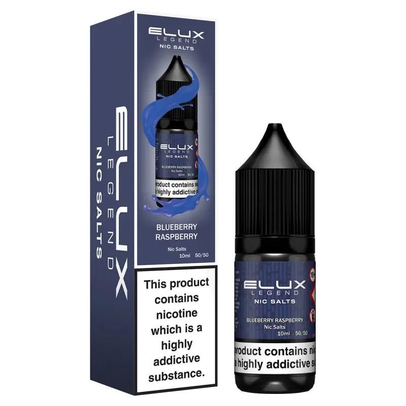 Liquid Elux Legend Nic Salts 10ml - Myrtille Framboise 20mg | Eliq Vapoteur