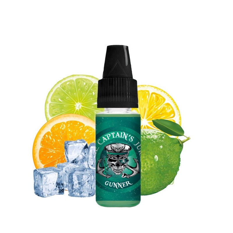 Liquid The Captain's Juice 10ml - Gunner 20mg | Eliq Vapoteur