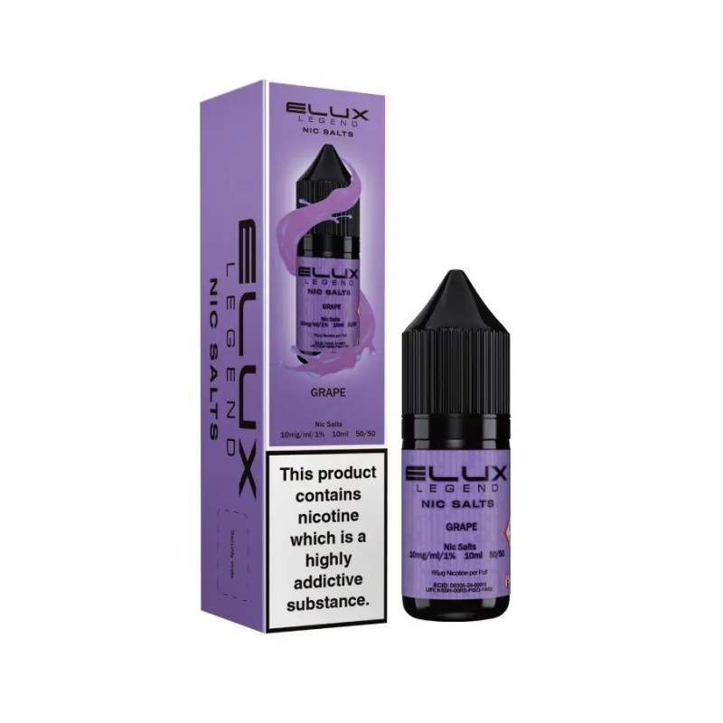 Liquid Elux Legend Nic Salts 10ml - Raisin 20mg | Eliq Vapoteur