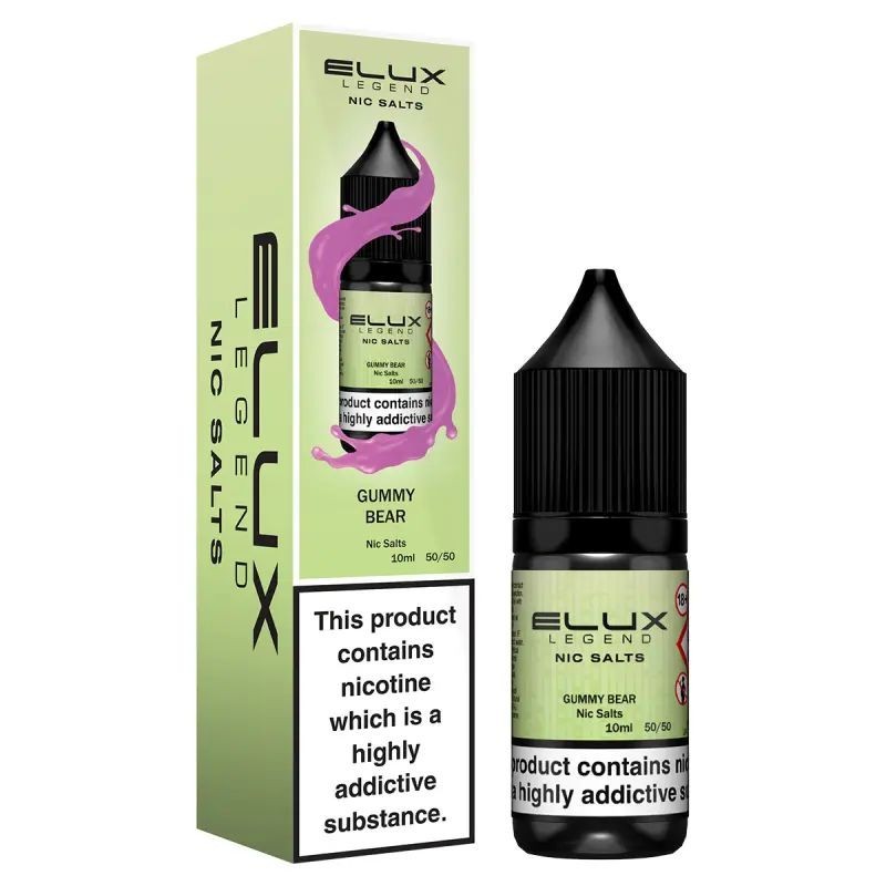 Liquid Elux Legend Nic Salts 10ml - Gummy Bear 20mg | Eliq Vapoteur